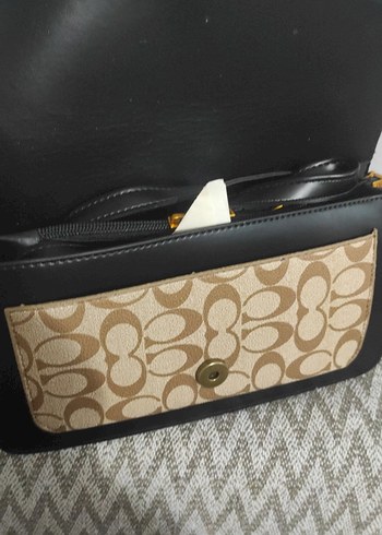 Kahverengi Deri Tokalı Kadın Çanta - Görsel 3