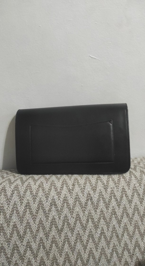 Kahverengi Deri Tokalı Kadın Çanta - Görsel 2