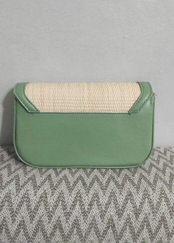 Bej Yeşil Kadın Bel Çantası - Görsel 2