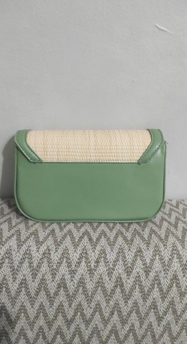 Bej Yeşil Kadın Bel Çantası - Görsel 2