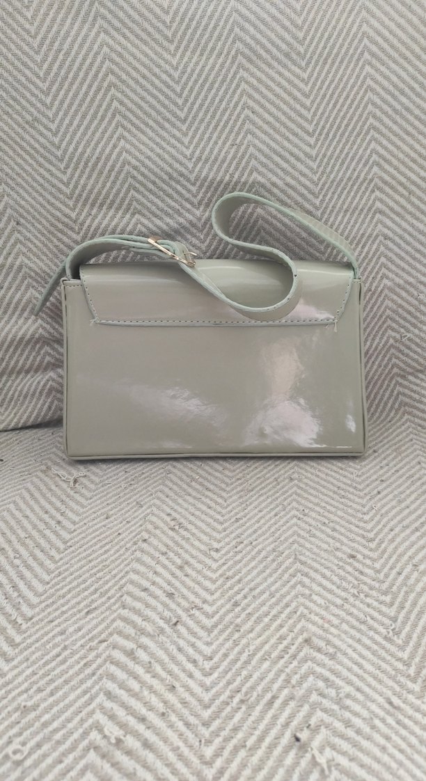 Klasik yeşil Deri Kadın Çanta - Görsel 2