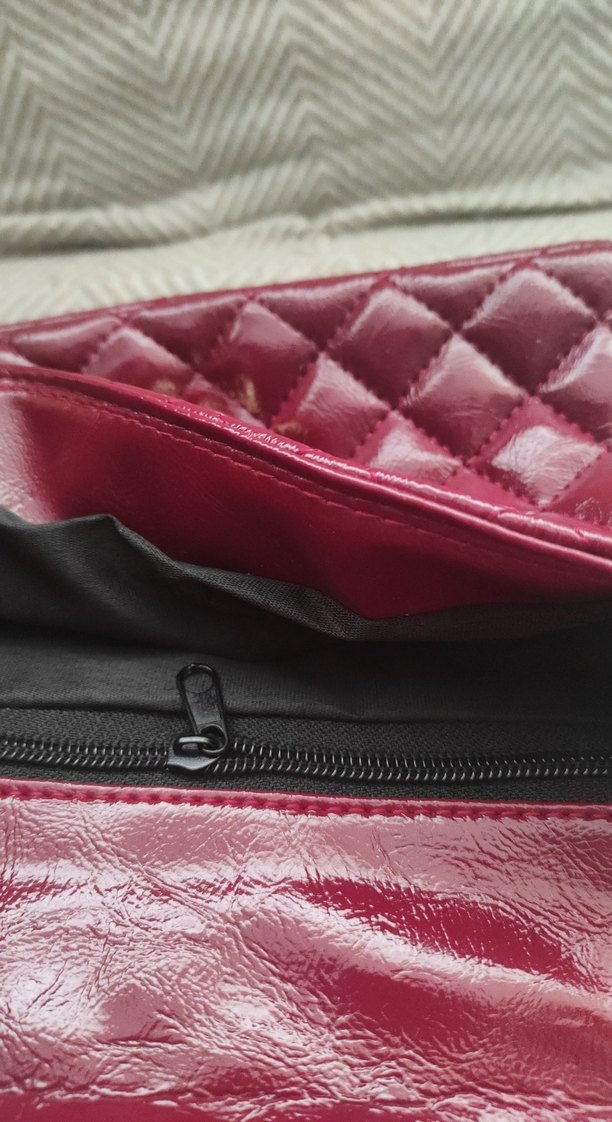 Bordo Deri Kapitone Kadın Çanta - Görsel 3