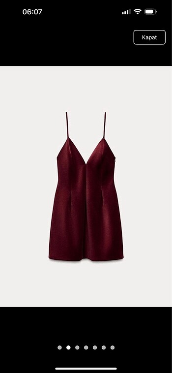 Zara Zara kadife elbise