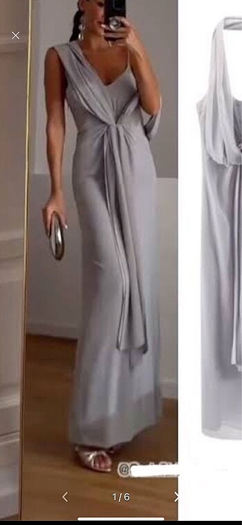 Zara gri çok yönlü elbise S