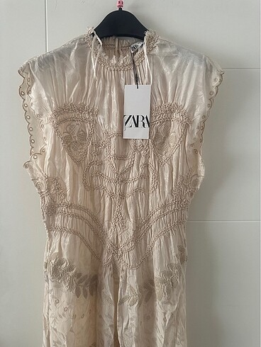 Zara Zara jacquard elbise XS