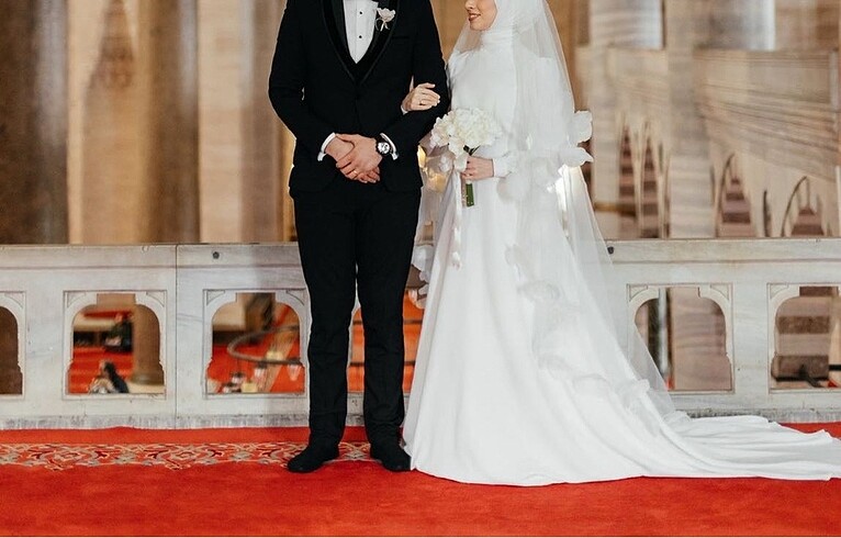 Gelinlik nikah elbisesi duvak - Görsel 5