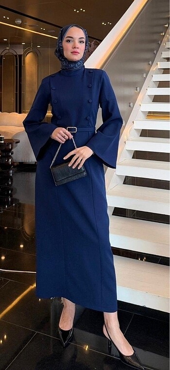 Tesettür elbise abiye - Görsel 2