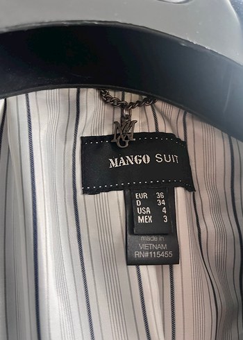 Mango Gri Mango Suit ceket