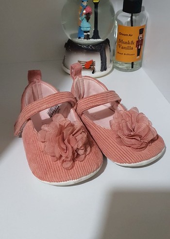 H&M Bej Tokalı Kız Çocuk Babet Ayakkabı