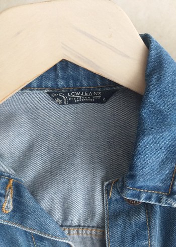 cocuk erkek Düğmeli Mavi Denim kot  Ceket - Görsel 2