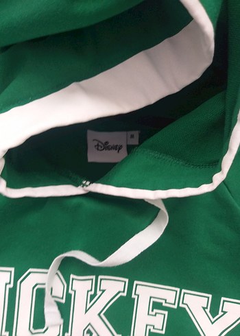 Yeşil Mickey Mouse Baskılı Kadın Sweatshirt - Görsel 2