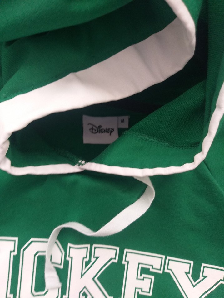 Yeşil Mickey Mouse Baskılı Kadın Sweatshirt - Görsel 2