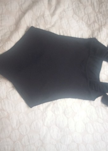 Zara Siyah Kadın badi firfir detaylı- Şık ve Rahat - Görsel 2