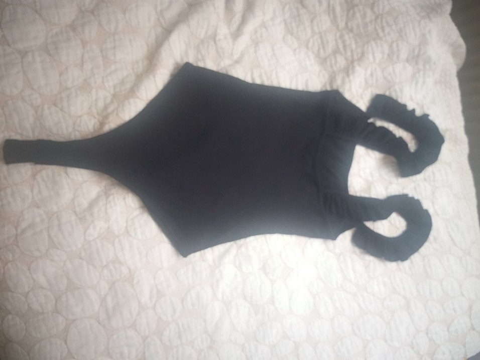 Zara Siyah Kadın badi firfir detaylı- Şık ve Rahat - Görsel 2