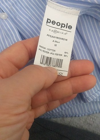 Mavi Çizgili uzun Kollu Erkek Gömlek - Görsel 3