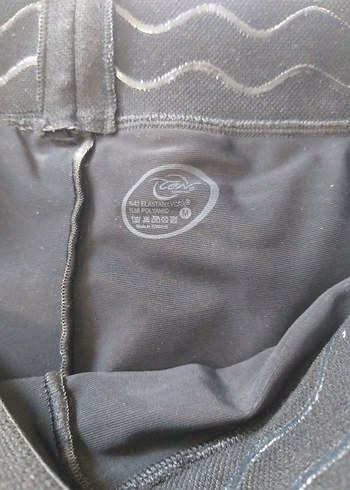 Siyah dantelli Kadın Tayt - Görsel 2