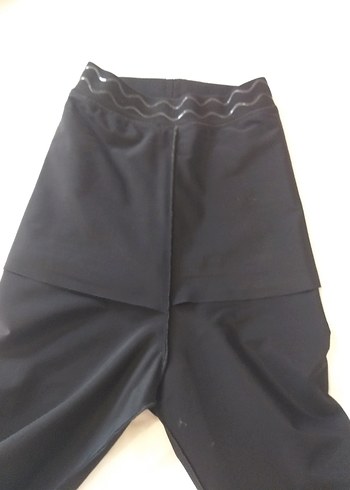 Siyah dantelli Kadın Tayt - Görsel 4