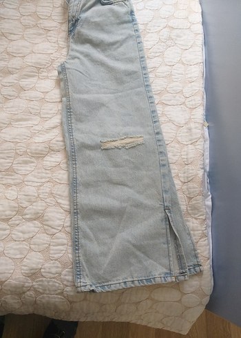 Çocuk  Kot Pantolon yırtmaç detaylı - Görsel 3