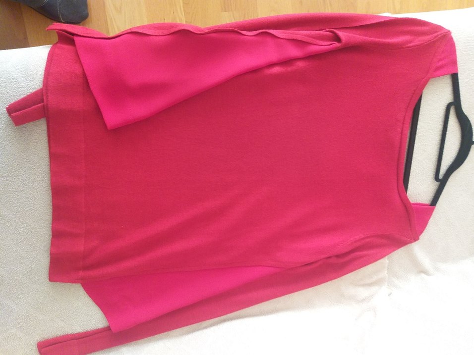 Kırmızı Kadın Uzun Kollu Triko - Görsel 3