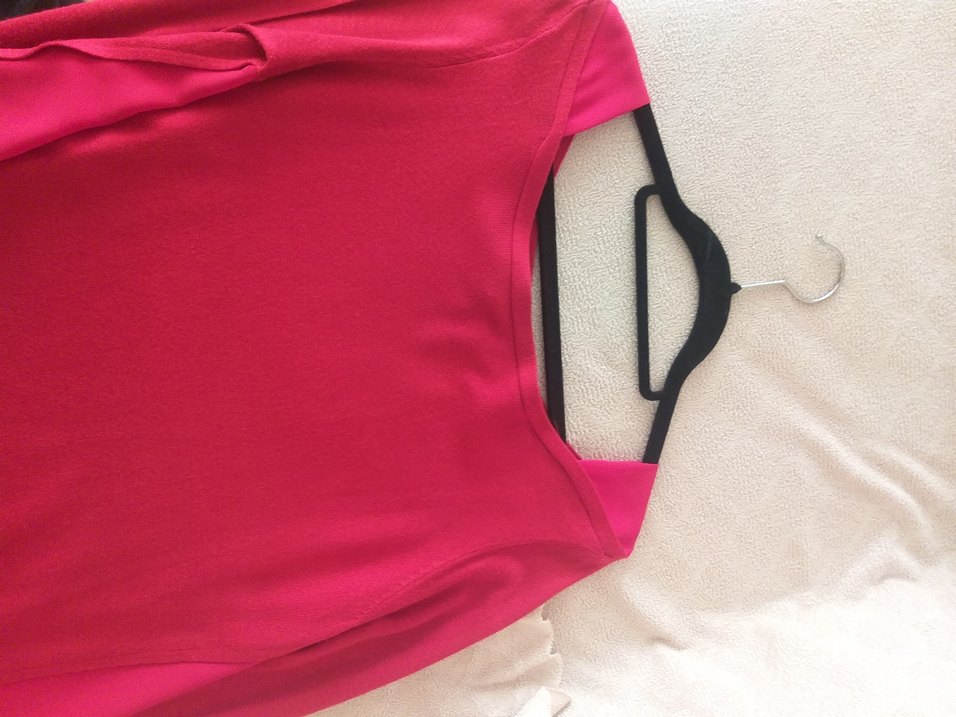 Kırmızı Kadın Uzun Kollu Triko - Görsel 5