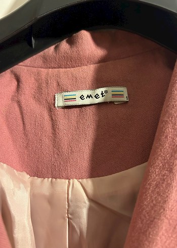 Pembe Keten Kadın Blazer Ceket - Görsel 2