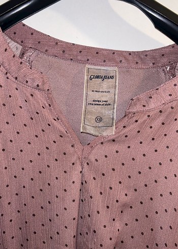 Puantiyeli V Yakalı Pembe Mini Elbise - Görsel 2