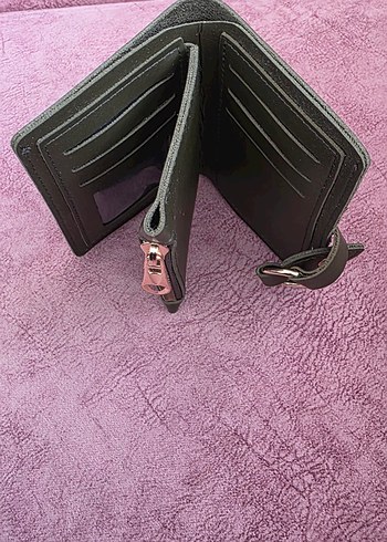 Yeşil  Süet Tokalı Kadın Cüzdanı - Görsel 3