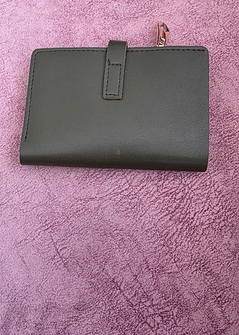 Yeşil  Süet Tokalı Kadın Cüzdanı - Görsel 2