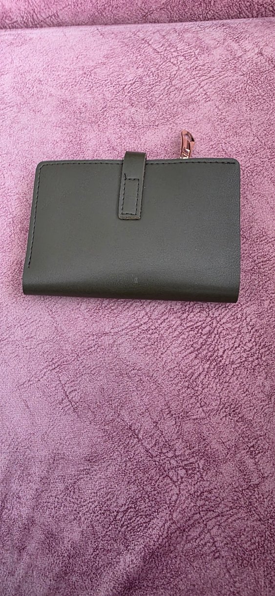 Yeşil  Süet Tokalı Kadın Cüzdanı - Görsel 2