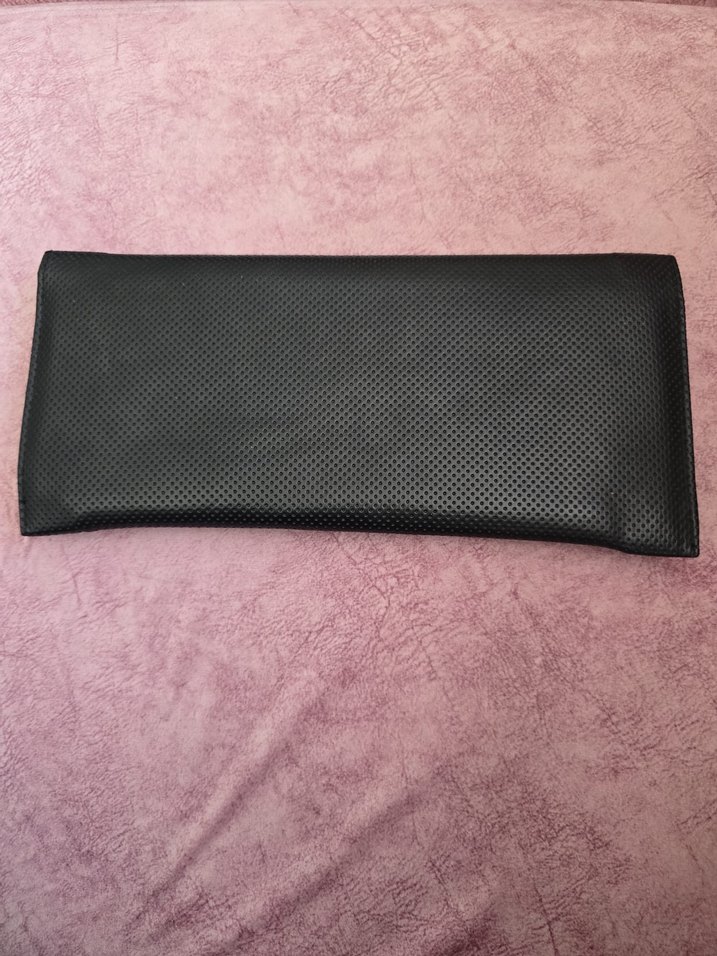 Siyah Deri Tokalı Kadın Portföy Çanta - Görsel 2