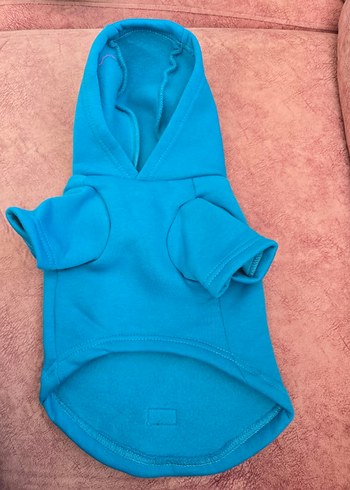 Mavi Kapüşonlu Sokak Stili Köpek Kıyafeti - Görsel 2