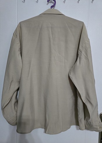 Bej Erkek Keten Gömlek Uzun Kollu Regular Fit - Görsel 3