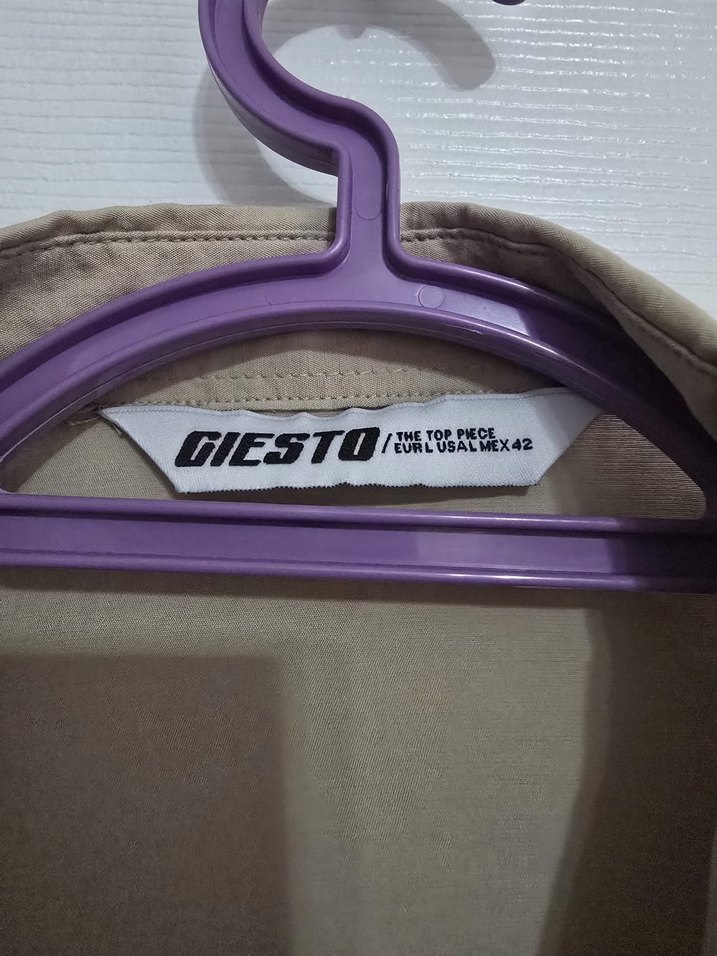 Bej Erkek Keten Gömlek Uzun Kollu Regular Fit - Görsel 2