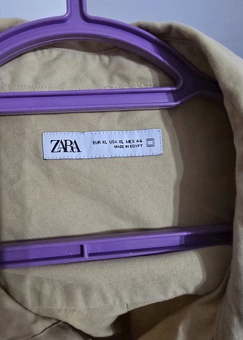 Bej Düğmeli Erkek  Keten Gömlek - Görsel 2