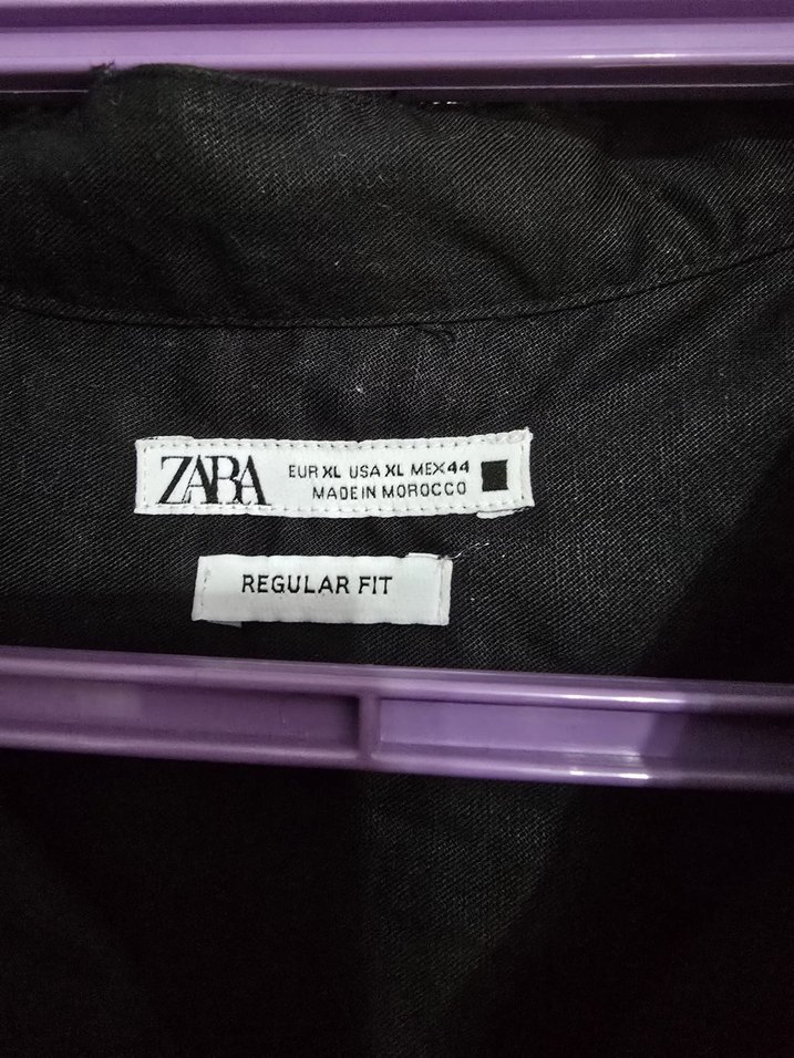 Siyah Düğmeli Uzun Kollu Erkek Gömlek - Görsel 3