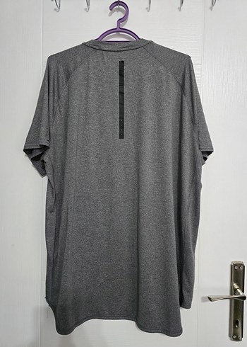 Gri Erkek Kısa Kollu Spor Tişört - Görsel 2