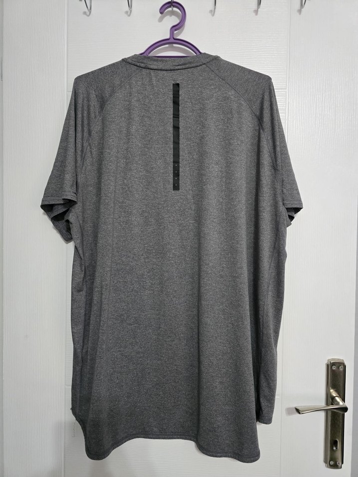 Gri Erkek Kısa Kollu Spor Tişört - Görsel 2