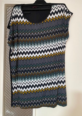 V Yaka Bohem Örgü Desenli Hamile Bluzu - Görsel 2