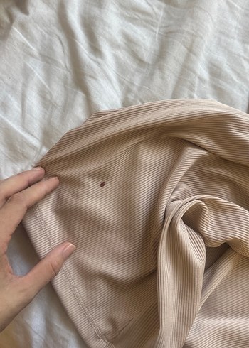 Bej Kemer Detaylı Kadın Kumaş Pantolon - Görsel 5