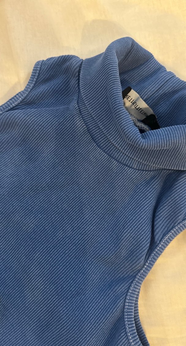 Lacivert Balıkçı Yaka Kolsuz Yelek - Görsel 2