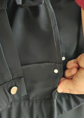 48 Beden lacivert Kemerli Kadın Kumaş Pantolon