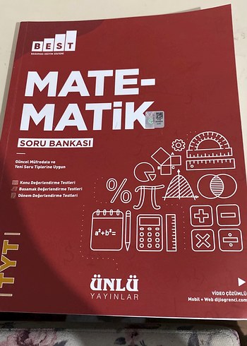 Ünlü Yayınlar TYT Matematik Soru Bankası