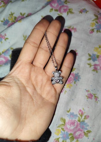 Ayıcıklı pinterest çelik kolye - Görsel 4