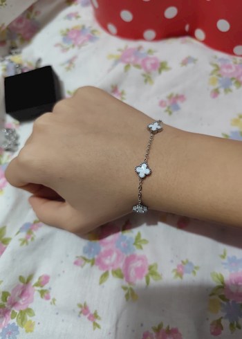 Van cleef model yonca çelik bileklik - Görsel 3