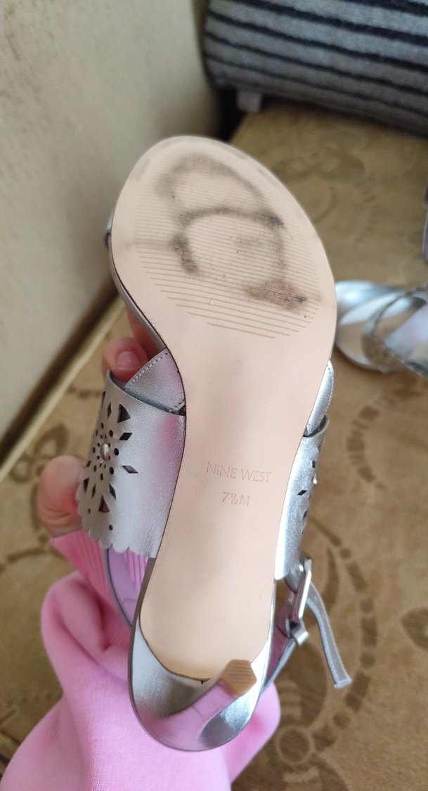 Nine West gümüş toka detayli topuklu - Görsel 4