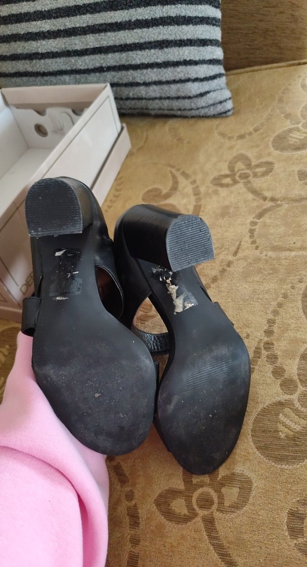 Derimod Kadın Siyah Deri  Topuklu Ayakkabı - Görsel 4