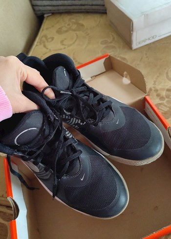 Siyah Gri Nike kadın Basketbol Ayakkabısı - Görsel 4