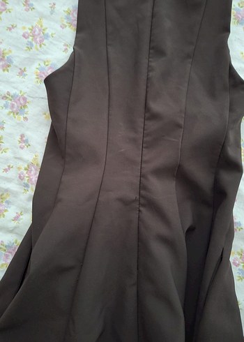 Zara Kahverengi Midi Elbise - Görsel 2