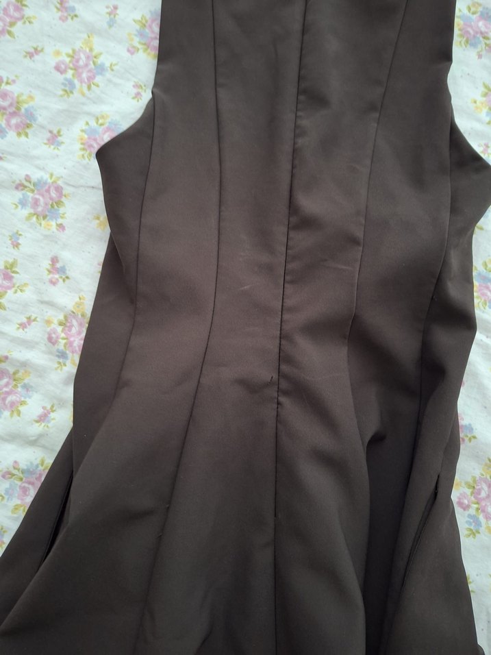 Zara Kahverengi Midi Elbise - Görsel 2