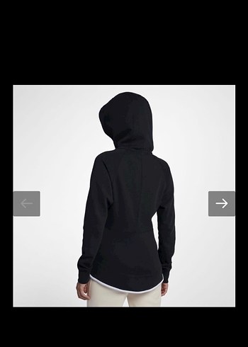 Nike Siyah Fermuarlı Kadın Sweatshirt - Görsel 8